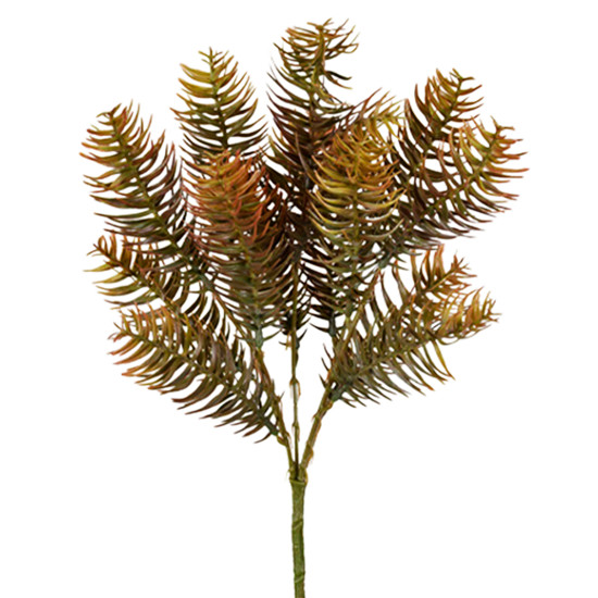 Imagem BUQUÊ DECORATIVO DE PINHO VERDE OUTONO DE PLÁSTICO MOLDÁVEL 39X19X19CM - GRILLO