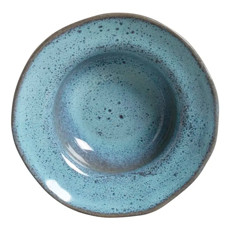 Imagem de PRATO FUNDO PARA SOBREMESA ORGÂNICO AZUL BREEZE 5,5X19CM - PORTO BRASIL - Porto Brasil Ceramica Ltda