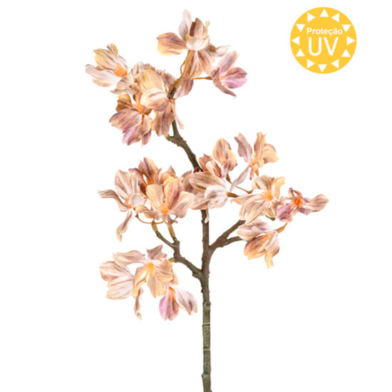 Imagem HASTE DECORATIVA DE VEIGELA AMARELO OUTONO DE PLÁSTICO MOLDÁVEL 42X20CM - GRILLO