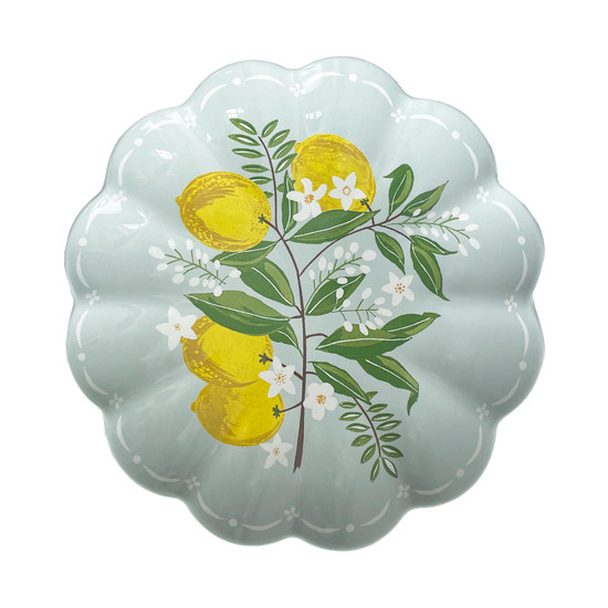 Imagem PRATO PARA SOBREMESA LIMONE CELESTE DE MELAMINA 2,5X23X23CM - TUUT