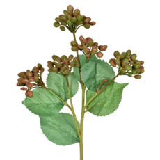 Imagem de HASTE DECORATIVA DE MAMONA VERDE DE PLÁSTICO MOLDÁVEL 53X17X16CM - GRILLO - Grillo Ltda