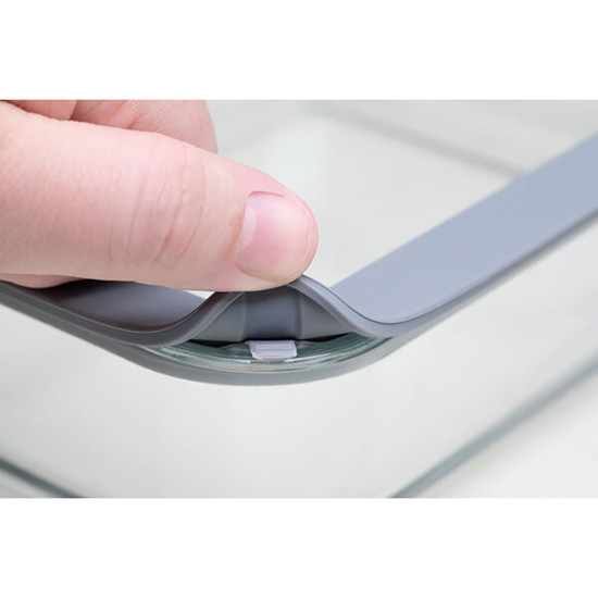 Imagem JOGO DE POTES DE VIDRO VITTRA COM TAMPA HERMÉTICA DE SILICONE - TRAMONTINA