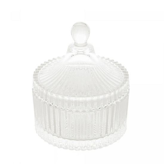 Imagem POTICHE CARROSEL DECORATIVO EM CRISTAL 12,5X10,5CM - LYOR