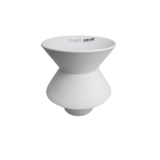 Imagem VASO DECORATIVO EM CERÂMICA BRANCA 23X19 CM - GRILLO 59322