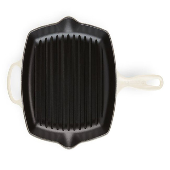 Imagem GRELHA QUADRADA MERINGUE DE FERRO FUNDIDO 26CM - LE CREUSET