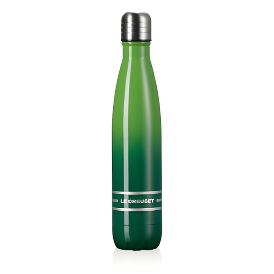 Imagem GARRAFA DE HIDRATAÇÃO BAMBOO GREEN 500ML DE AÇO INOX - LE CREUSET