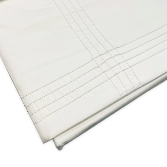 Imagem JOGO DE CAMA CASAL CASTELLARI BRANCO DE ALGODÃO  EGÍPCIO E CETIM 300 FIOS - TRUSSARDI