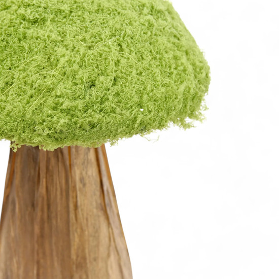 Imagem COGUMELO DECORATIVO COM GRAMA VERDE 40X24X24CM - CROMUS