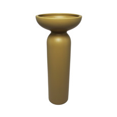 Imagem de VASO DECORATIVO ALONGADO DE CERÂMICA BEGE FOSCO 40,5X17,5X17,5CM - CERÂMICA MAZZOTTI - Ceramica Artistica Mazzotti Ltda