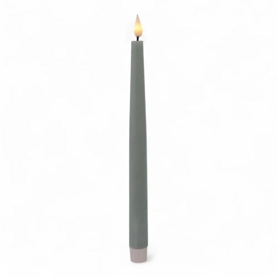 Imagem VELAS DE PARAFINA VERDE DE LED COR QUENTE COM 2 UNIDADES 29X2X2CM - CROMUS