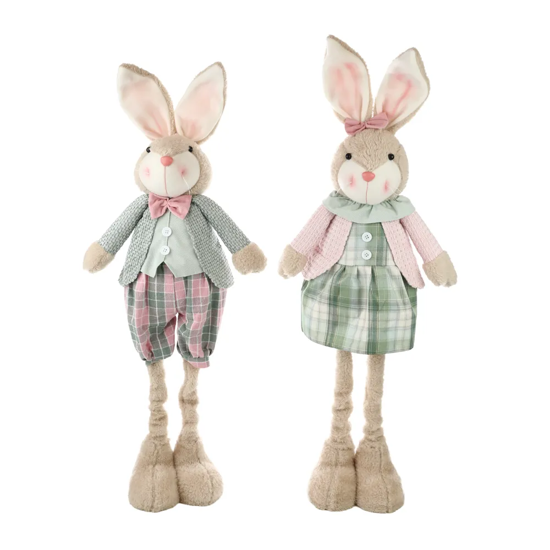 Imagem COELHA/COELHO DA PÁSCOA DECORATIVA DE POLIÉSTER COR SORTIDA - CROMUS