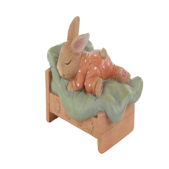 Imagem COELHO DA PÁSCOA DECORATIVO DE RESINA 12X15X9CM - TOKDACASA