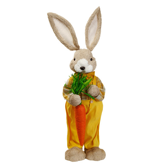 Imagem COELHO/COELHA DA PÁSCOA DECORATIVO EM ISOPOR 75X25X20CM - CROMUS