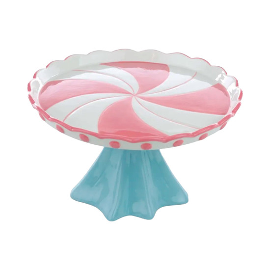 Imagem PRATO PARA BOLO/DOCES DE CERÂMICA 14,8X23,5X23,5CM - CROMOS