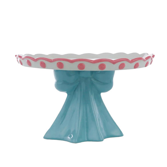 Imagem PRATO PARA BOLO/DOCES DE CERÂMICA 14,8X23,5X23,5CM - CROMOS