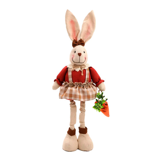 Imagem COELHO/COELHA DE PÁSCOA DECORATIVO DE POLIÉSTER 70X25X12CM - CROMUS