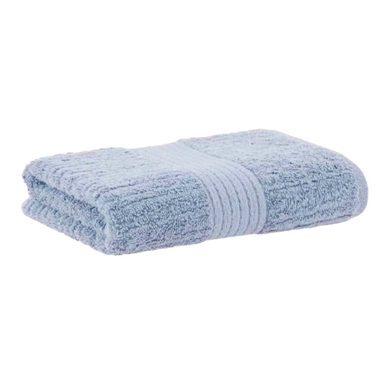 Imagem TOALHA ROSTO FIO PENTEADO CANELADO AZUL ACINZENTADO BUDDEMEYER