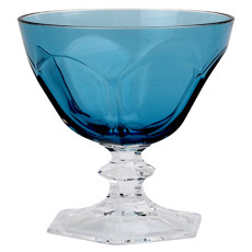 Imagem de TAÇA SEXTAVADA EM ACRÍLICO AZUL TRANSPARENTE 18X9,5X9,5CM - ENTRECASA - Inverno Verao Comercio De Modas E Decoracao Eireli
