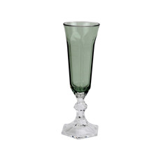Imagem de TAÇA SEXTAVADA EM ACRÍLICO VERDE TRANSPARENTE PARA CHAMPAGNE - ENTRECASA - Inverno Verao Comercio De Modas E Decoracao Eireli