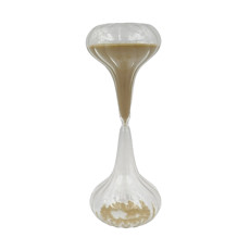 Imagem de AMPULHETA DECORATIVA DE VIDRO CANELADO 20X10X10CM - TUUT - Yangzi Brasil Corporation S A 