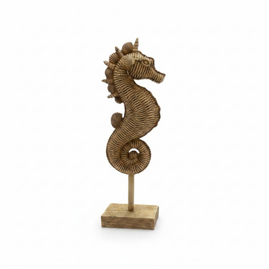 Imagem ESCULTURA CAVALO MARINHO EM RESINA PEQUENO 