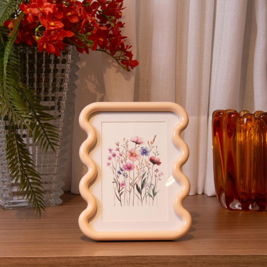 Imagem PORTA-RETRATO ONDELLE 10CMX15CM CREME MDF
