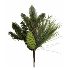 Imagem de HASTE CIPRESTE PINHA TOQUE REAL 46CM VERDE - Grillo Ltda