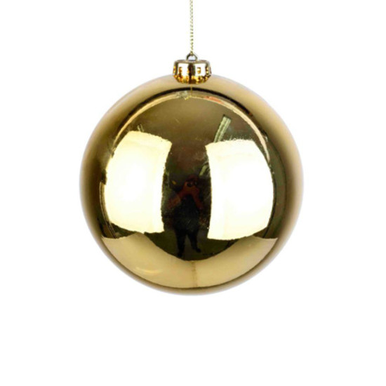 Imagem BOLA NATALINA METALIZADA 12CM DOURADO