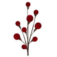 Imagem de HASTE BOLAS VELUDO VERMELHO - Grillo Ltda
