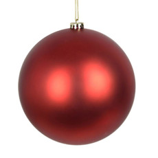 Imagem de BOLA NATALINA FOSCA 20CM VERMELHO - Grillo Ltda