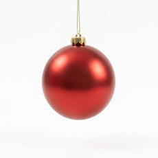 Imagem de BOLA NATALINA PEROLADA 15CM VERMELHO - Grillo Ltda