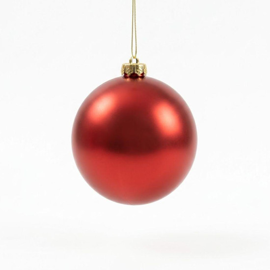 Imagem BOLA NATALINA PEROLADA 15CM VERMELHO
