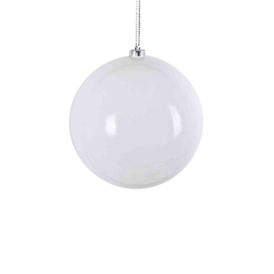 Imagem BOLA NATALINA METALIZADA 12CM BRANCO