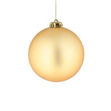 Imagem de BOLA NATALINA FOSCA 12CM DOURADO - Grillo Ltda