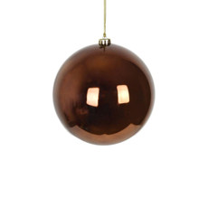 Imagem de BOLA NATALINA METALIZADA 12CM OCRE - Grillo Ltda