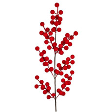 Imagem de HASTE BERRY FLOCADO VERMELHO - Grillo Ltda
