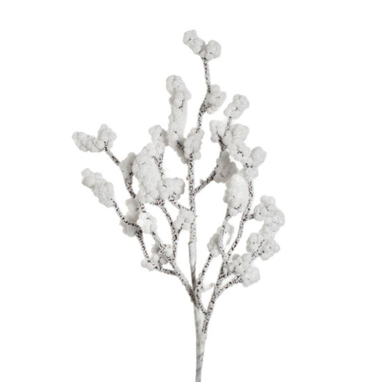 Imagem HASTE BERRY CRISTAL 36CM BRANCO